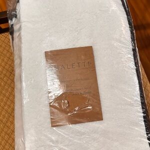 Chaletti White Towel with Black Trim